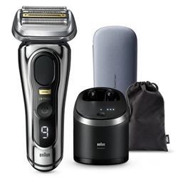 【新品/在庫あり】BRAUN ブラウン シリーズ9 Pro+ 9576cc-V メタリックシルバー 電気シェーバー 6in1全自動プレミアムアルコール洗浄器&充電トラベルケース付き