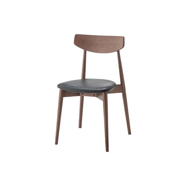 （まとめ） ダイニングチェア ブラウン スタッキング可 完成品 [x2セット]