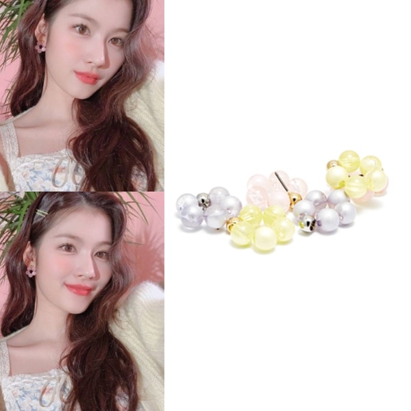 【TWICE着用】SOFT BEADS FLOWER EARRINGS