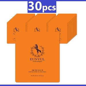 EUNYUL 殷栗馬油まゆマスクパック30枚/肌の健康/水分/栄養供給 韓国コスメ Eunyul Horse Oil Mask Pack 30p
