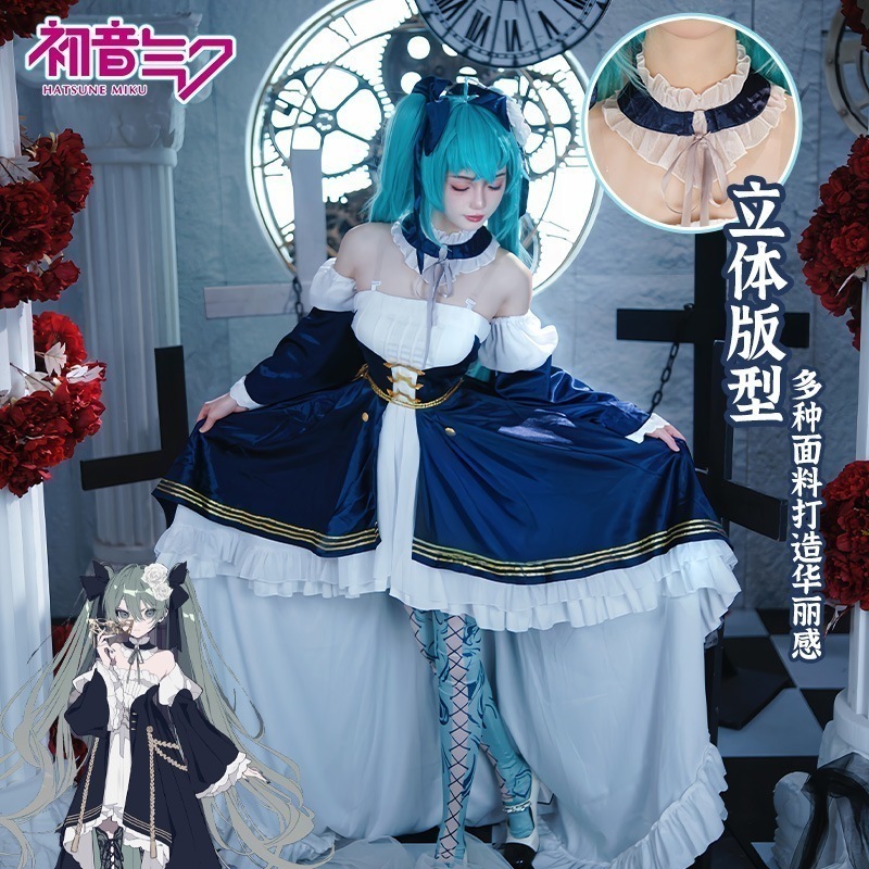 初音コス服 未来 39 イベント望月ドレス コスプレ衣装 miku 華やかドレスフルセット 女性用