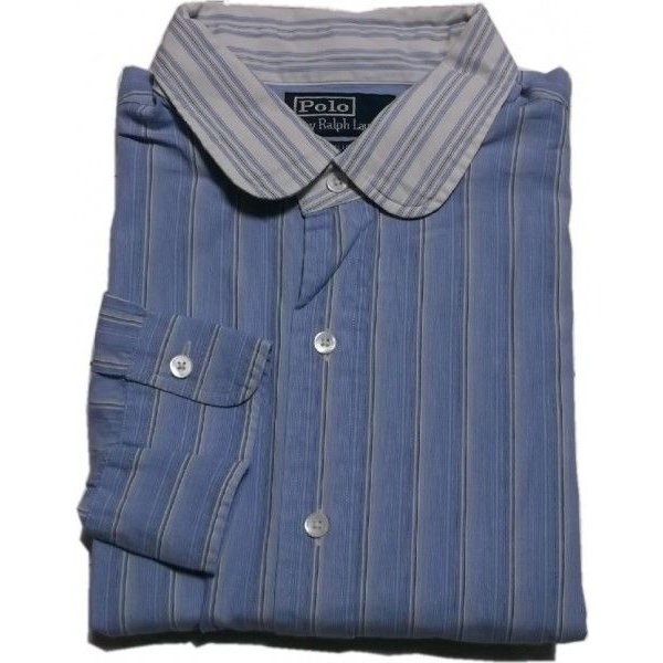 長袖 クレリックシャツ ストライプ ブルー PR2-640 13,383円