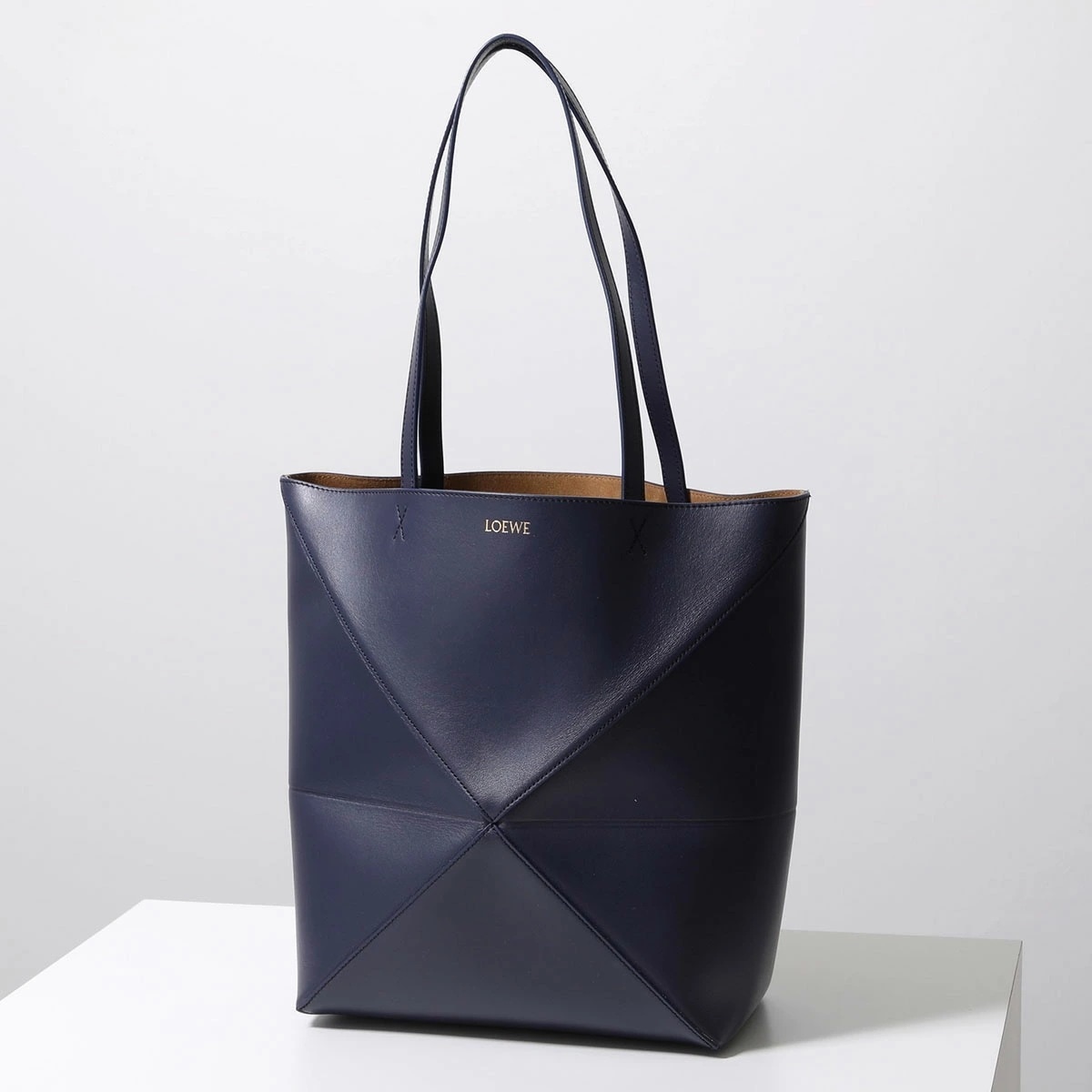 LOEWE ロエベ トートバッグ PUZZLE FOLD パズル フォルド A657G50X01 メンズ レザー 鞄 4467/ABYSS-BLUE