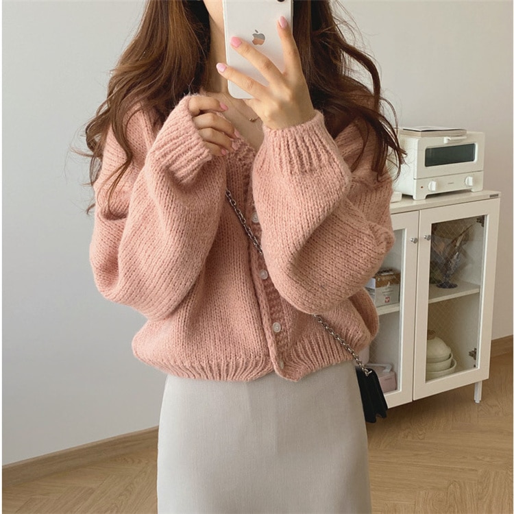 秋sale 21 簡約 Sweet系 ブランド品 短い ニットカーディガン 怠惰な風 ファッション Vネック 秋sale 21 簡約 Sweet系 ブランド品 短い ニットカーディガン 怠惰な風 ファッション Vネック