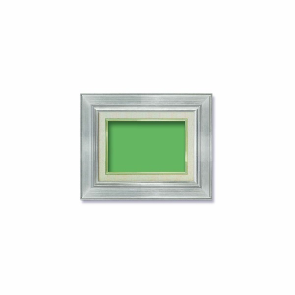 ( 油額 ) 油絵額 キャンバス額 金の油絵額 銀の油絵額 F0号 180×140mm シルバー 額 額縁 フレーム