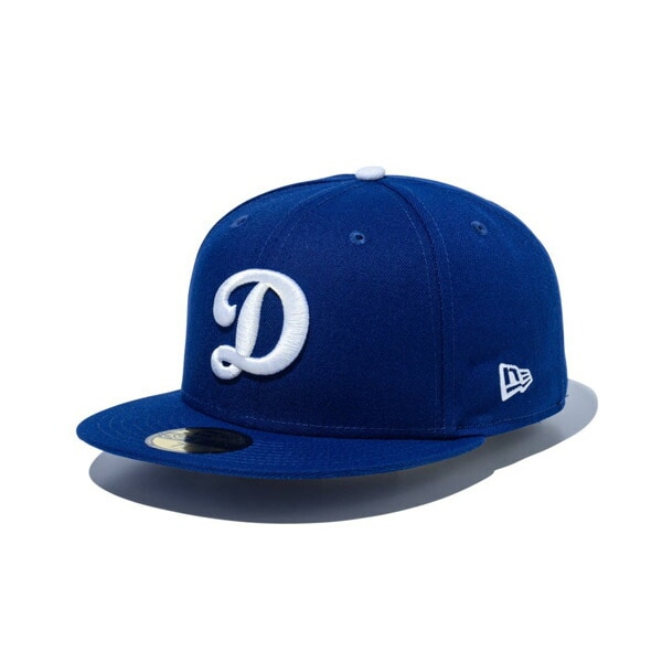 NEWERA ニューエラ 59FIFTY ロサンゼルス・ドジャース Dロゴ ダークロイヤル × ホワイト メンズ 男性 レディース 女性 帽子 ハット 小物 アクセサリー 送料無料 NEW ERA 国