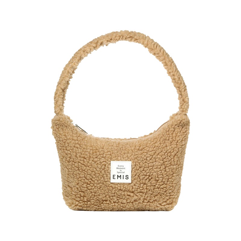 BOUCLE HOBO BAG-BEIGE /ホボバック