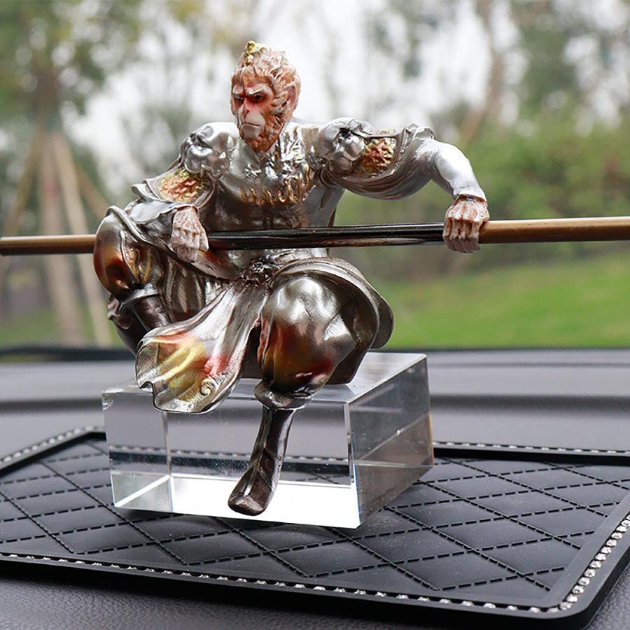 5.13【迅速な発送】Black Myth Wukong Car Decorations Art Relievo Wukong Action Figu 並行輸入品 12cm