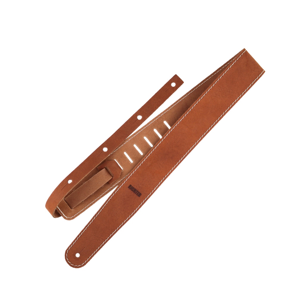 Richterシリーズ ハンドメイド仕様本革ギターストラップ Raw II Contour Waxy Suedeシリーズ 1553 Brown 幅広6cm ドイツ製 5,659円
