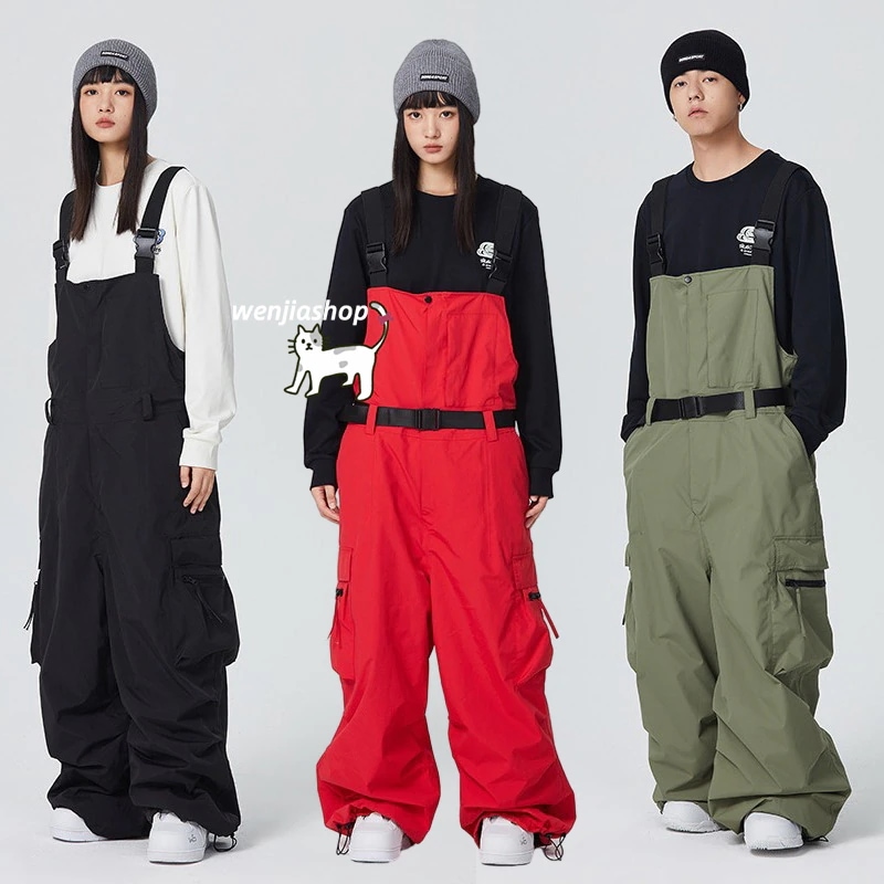 スノーボードウェア つなぎ 上下 メンズ レディース 男女兼用 2023 2024新作 3L オールインワン パンツ スノボウェア スノーウェア スキーウェア スノボーウェア 韓国風 防水 防風防寒