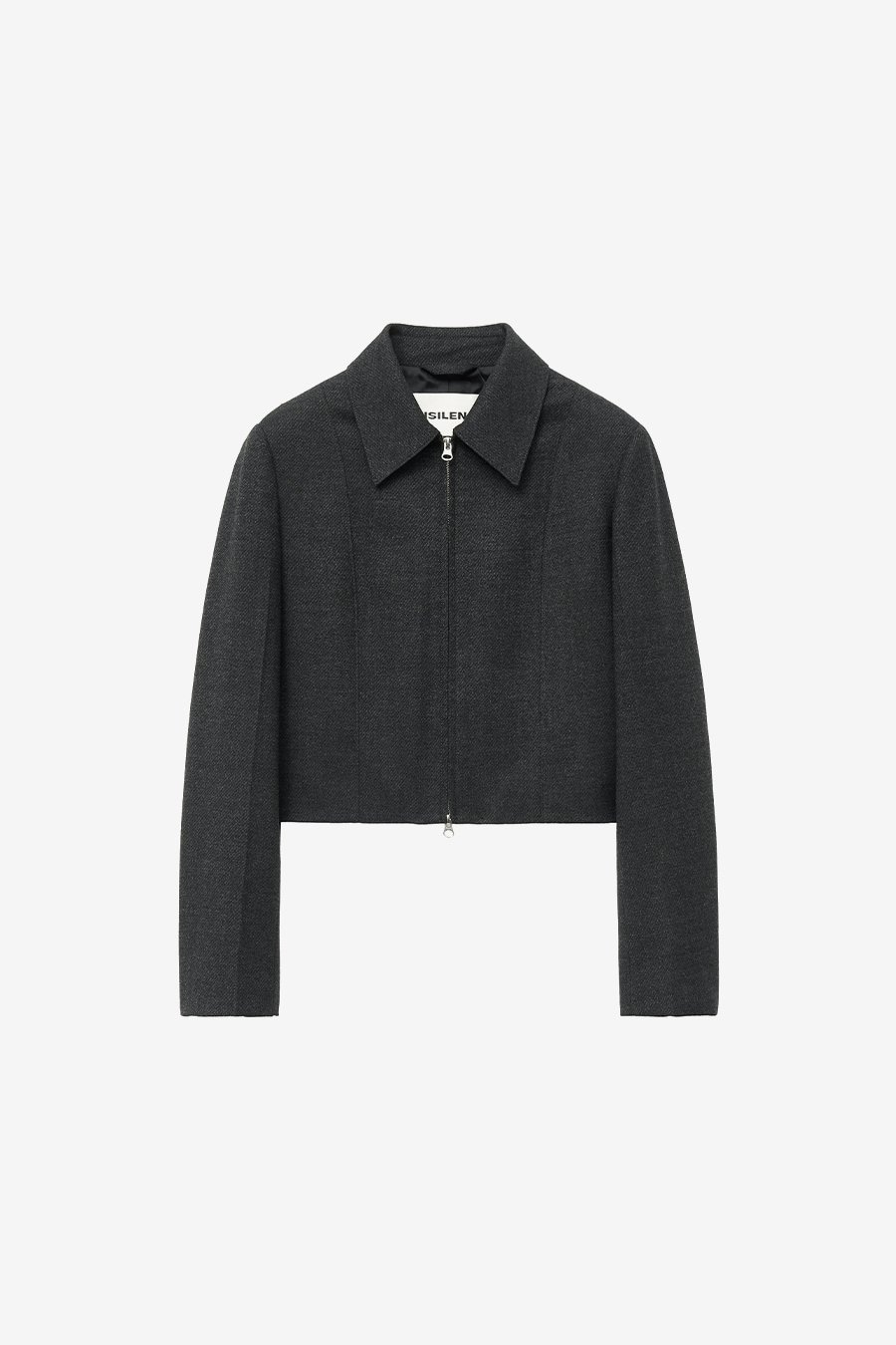 【INSILENCE】 MINIMAL ZIP-UP JACKET : CHARCOAL