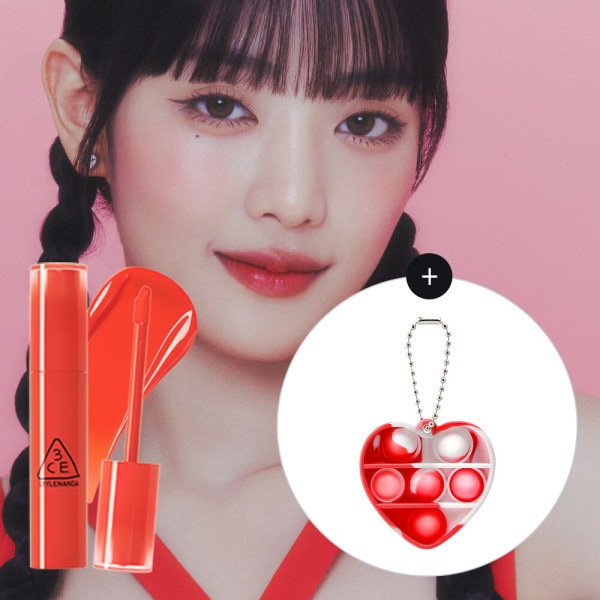 Qoo10] 3CE レイジーポップリップステインNEW （プ : ポイントメイク