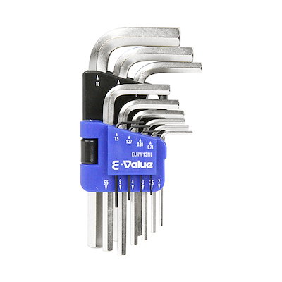 他サイト： E－Value 六角棒レンチセット ミリ ELHW13NL 作業工具 ドライバー 六角棒レンチの商品画像