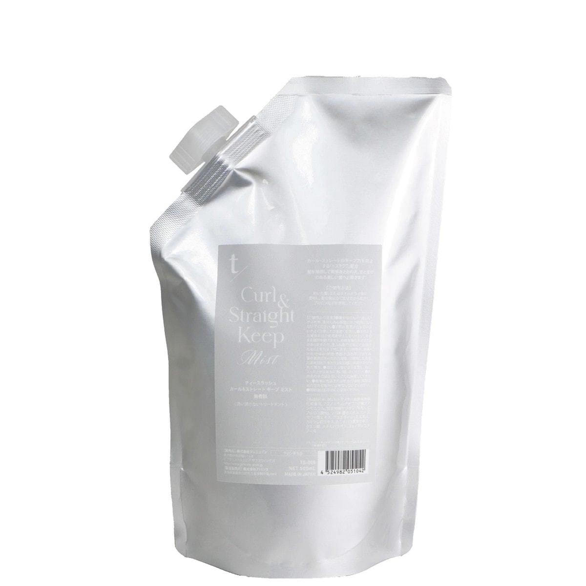 [国内正規品]ティースラッシュ カール＆ストレートキープミスト（無香料） 500ml（リフィル） ヘアアイロン トリートメントミスト トステア うねり ねじれ ダメージ補修 髪質改善