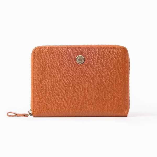 小田清 豊岡工房 牛革コインパクトお薬手帳ケース キャメル 439008