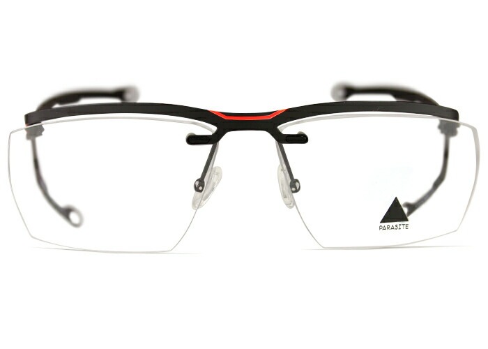 パラサイト PARASITE metroid-0 c.57y ブラック MADE IN FRANCE 伊達 度付き メガネ 眼鏡 55サイズ par002