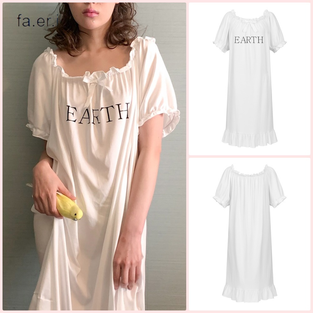 【fa.er.ie】 petit lady sleep dress ("EARTH")