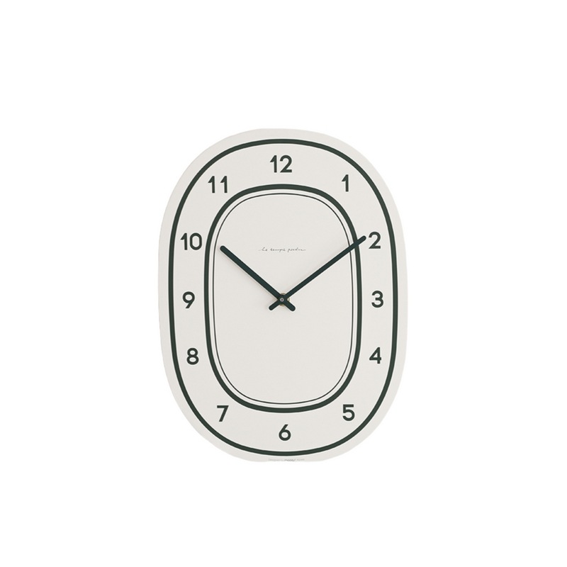 ムアス フラットウッド フォレスト壁時計無騒音インテリア時計