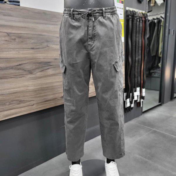 男性斜線ポケットワイドカーゴパンツ B255PT310P-DG