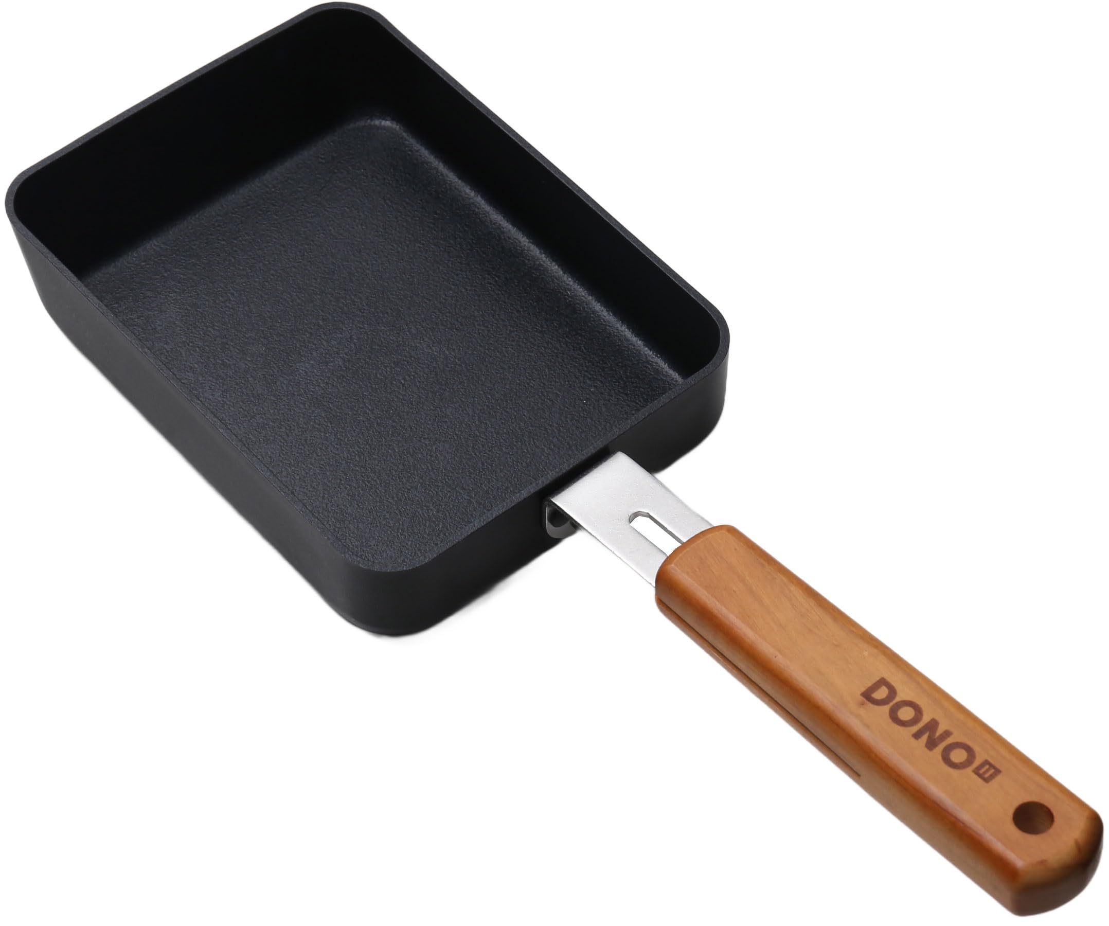 [DONO] フライパン 鍋 IH ガス火 対応 フッ素樹脂加工 こびりつきにくい 有害物質 不使用 (卵焼きフライパン13cm)