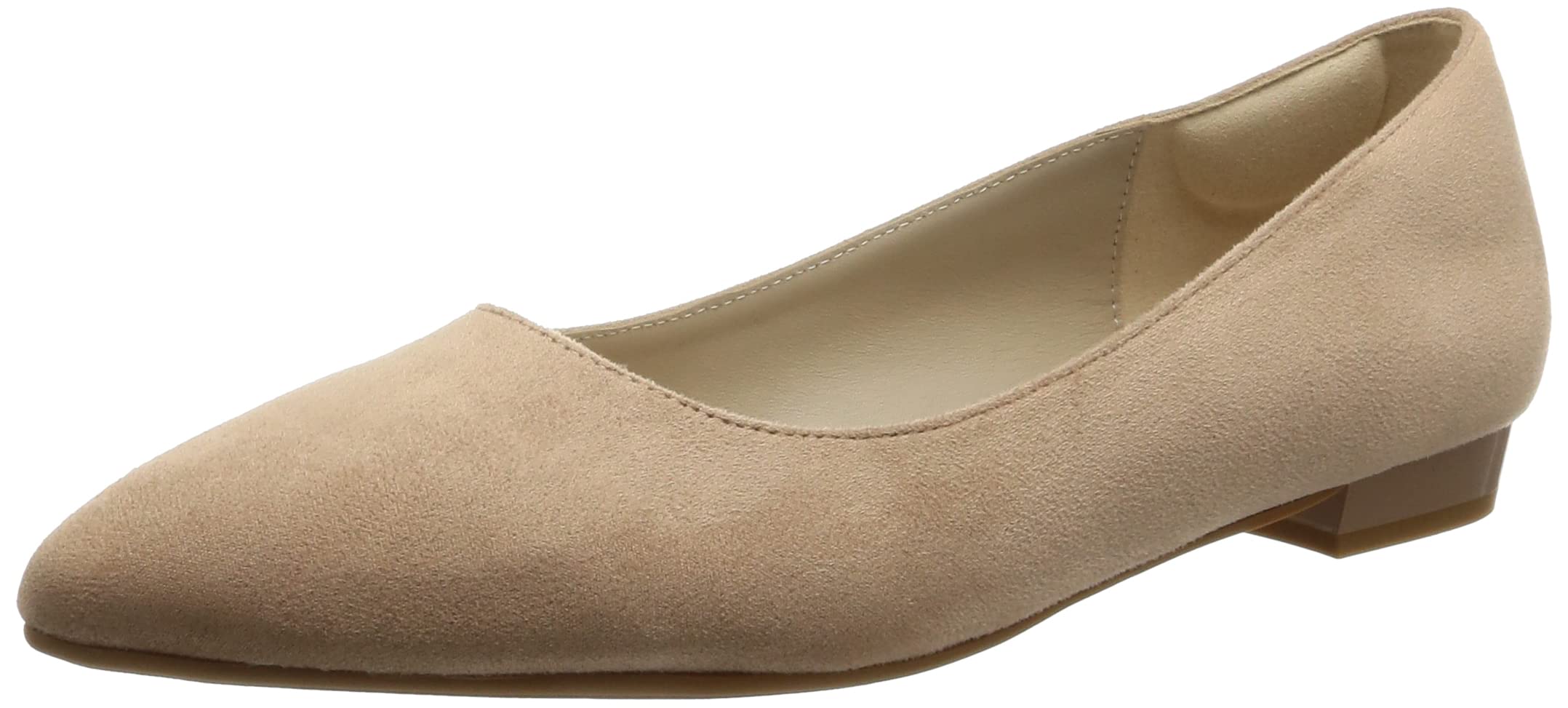 [オリエンタルトラフィック] パンプス ポインテッドトゥ 大きいサイズ 小さいサイズ フラット 歩きやすい 厚手クッション つま先・踵クッション 機能性 疲れにくい R-3212 レディース ベージュ