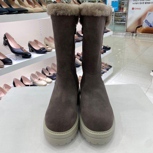 女性用ファー裏地ハーフブーツ EQCWMB666GY HSPD4A GN