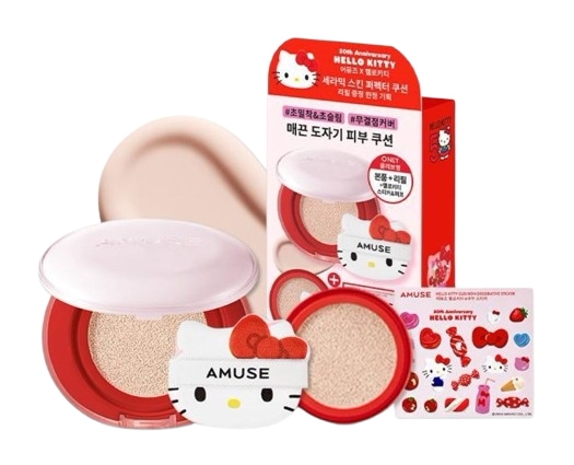 ハローキティ セラミック クッション+リフィル+ステッカー