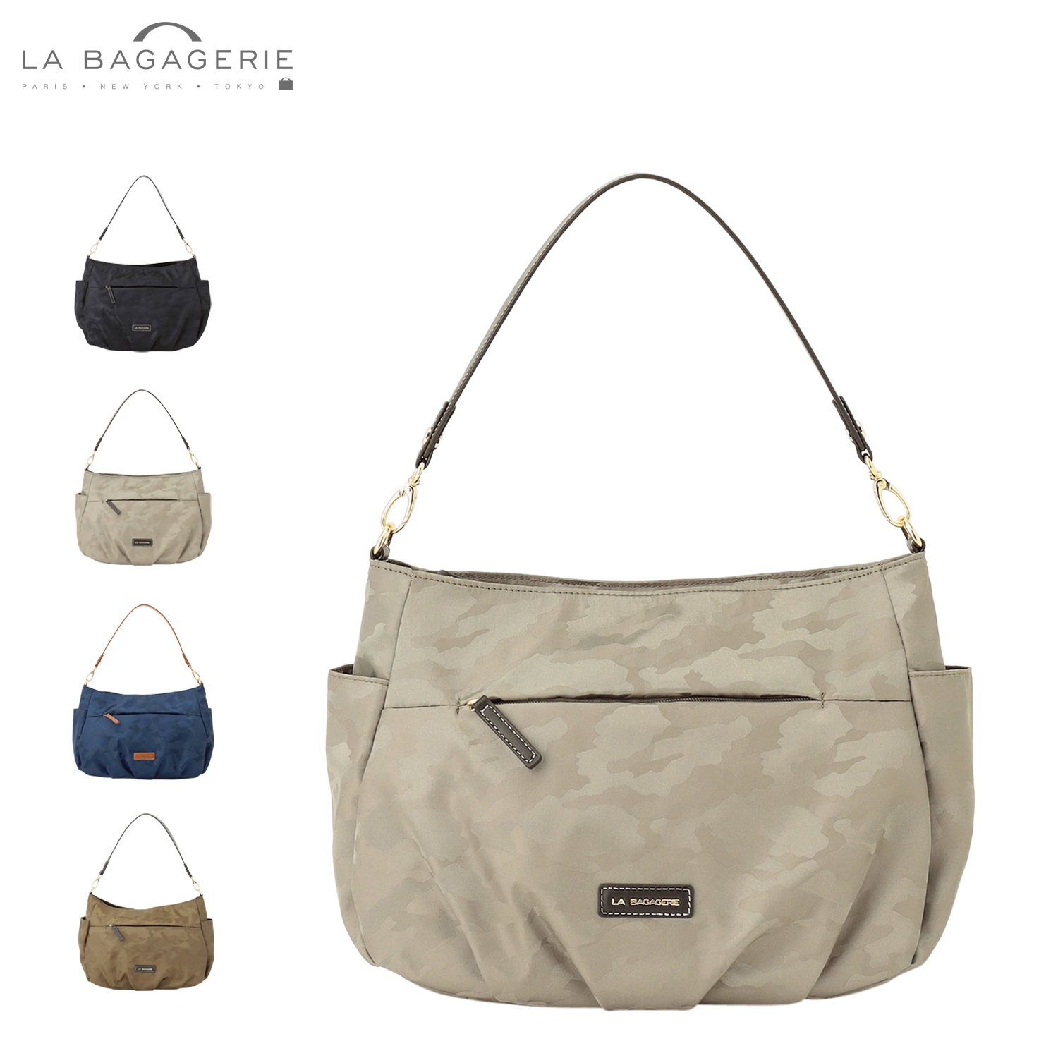 ショルダーバッグ レディース B5 撥水 軽量 斜めがけ ファスナー付き B0064-02