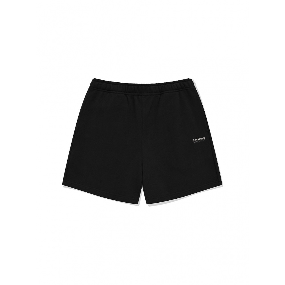 COVERNAT ボクサーフィットスウェットショーツブラック