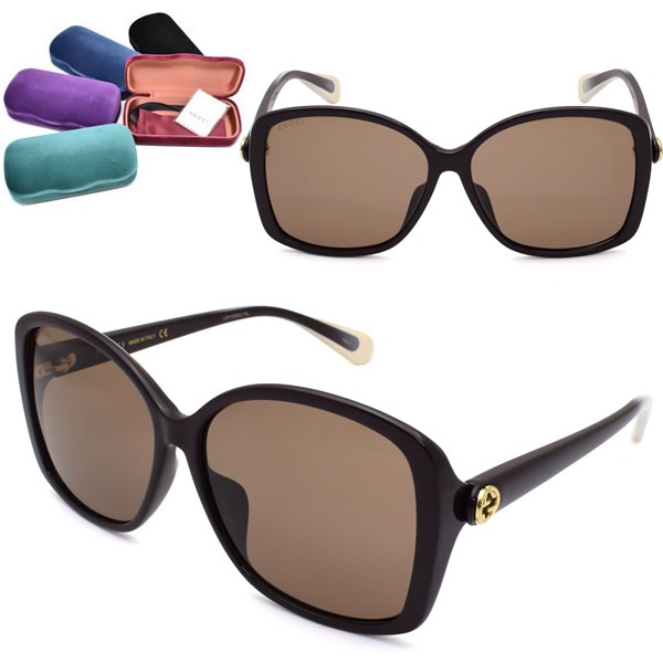 サングラス GG0950SA-004 アジアンフィット メンズ レディース ユニセックス ブラウン