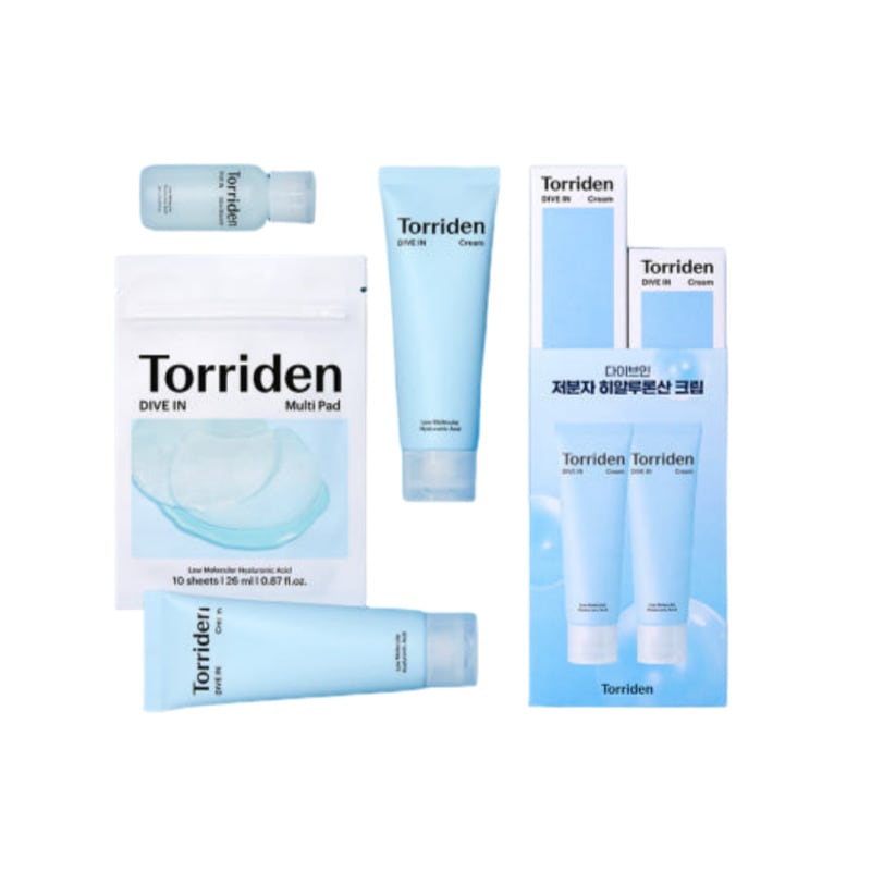 ダイブイン 低分子ヒアルロン酸 スージングクリーム 100ml+100ml ガナディ ダブル企画（+ポーチ キーリング）