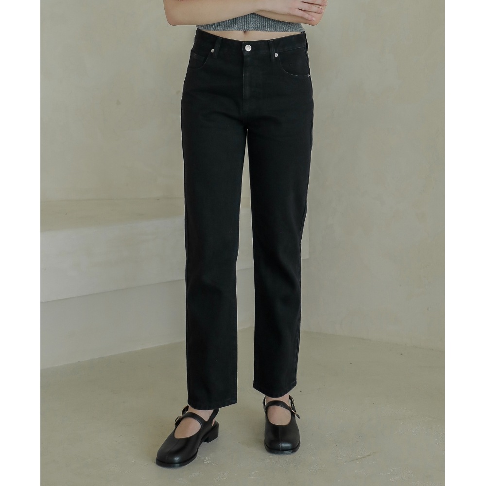 LOSSYROW ロッシーボーイフィットデニムパンツ_ブラック