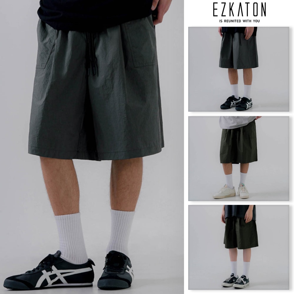 [EZKATON] Squarerib Short Pants