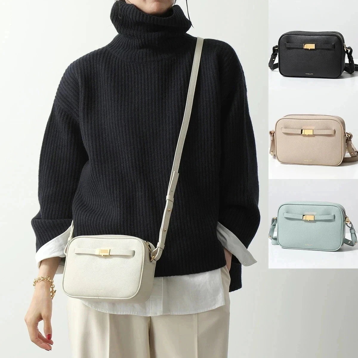 DEMELLIER デメリエー ショルダーバッグ NEW YORK CROSS BODY ニューヨーク クロスボディ レディース レザー ミニバッグ 鞄 カラー