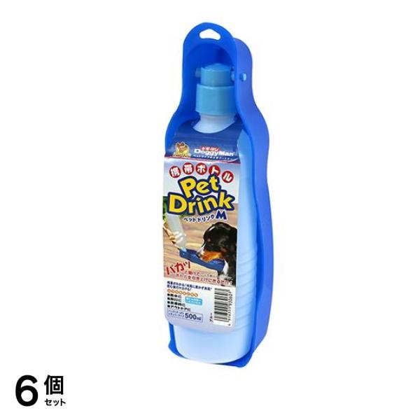 ドギーマン 犬猫用 ペットドリンクMサイズ 1個入 (ブルー) 6個セット
