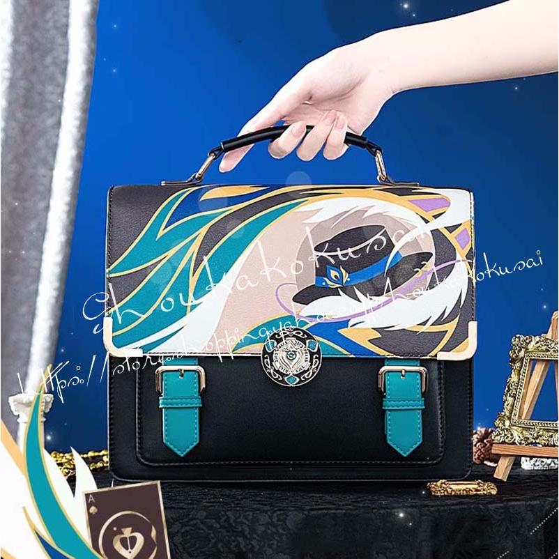 崩壊：スターレイル アベンチュリン 周辺 手提げバッグ ショルダーバッグ リュックサック 斜め掛けバッグ 日常 通勤 レザー 痛バ 痛バッグ