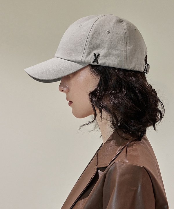 完売再販なしVAKT. ベースボールキャップ ベージュ/ブラック Qoo10 VARZAR VA ブラック Stud ボール 無地