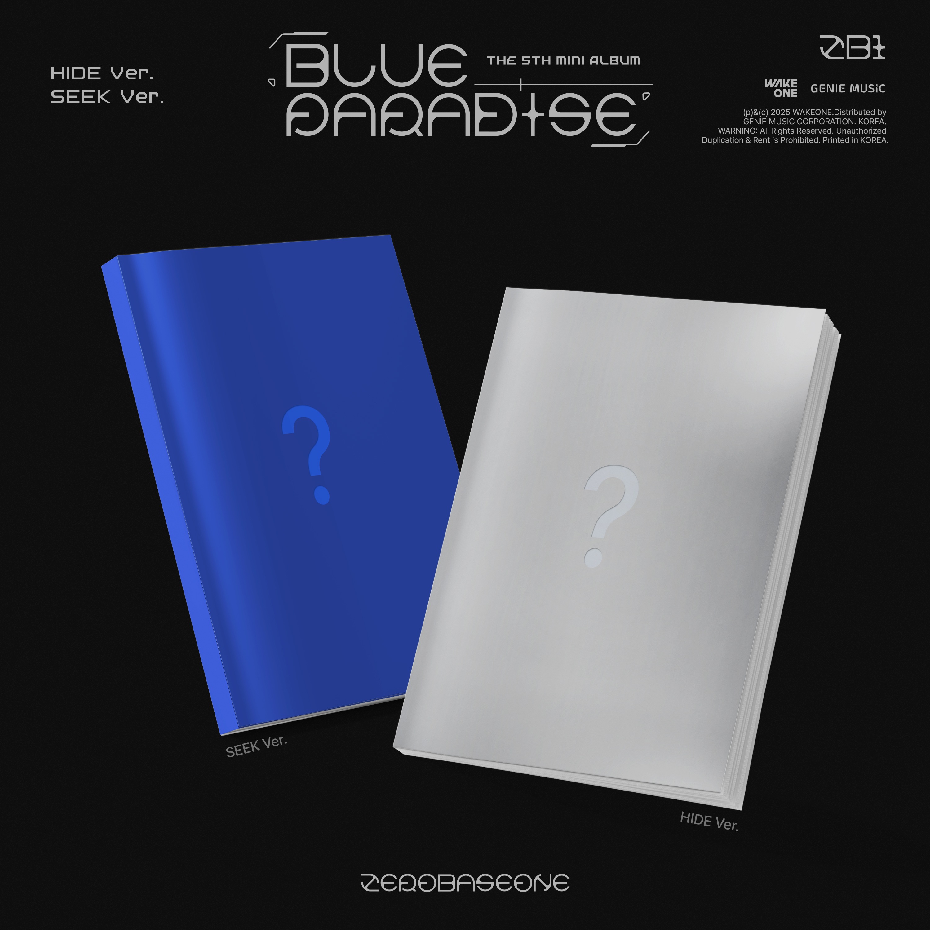 [特典] ZEROBASEONE - BLUE PARADISE / 5TH MINI ALBUM 2種SET APPLE特典 WITHMUU特典 4,240円