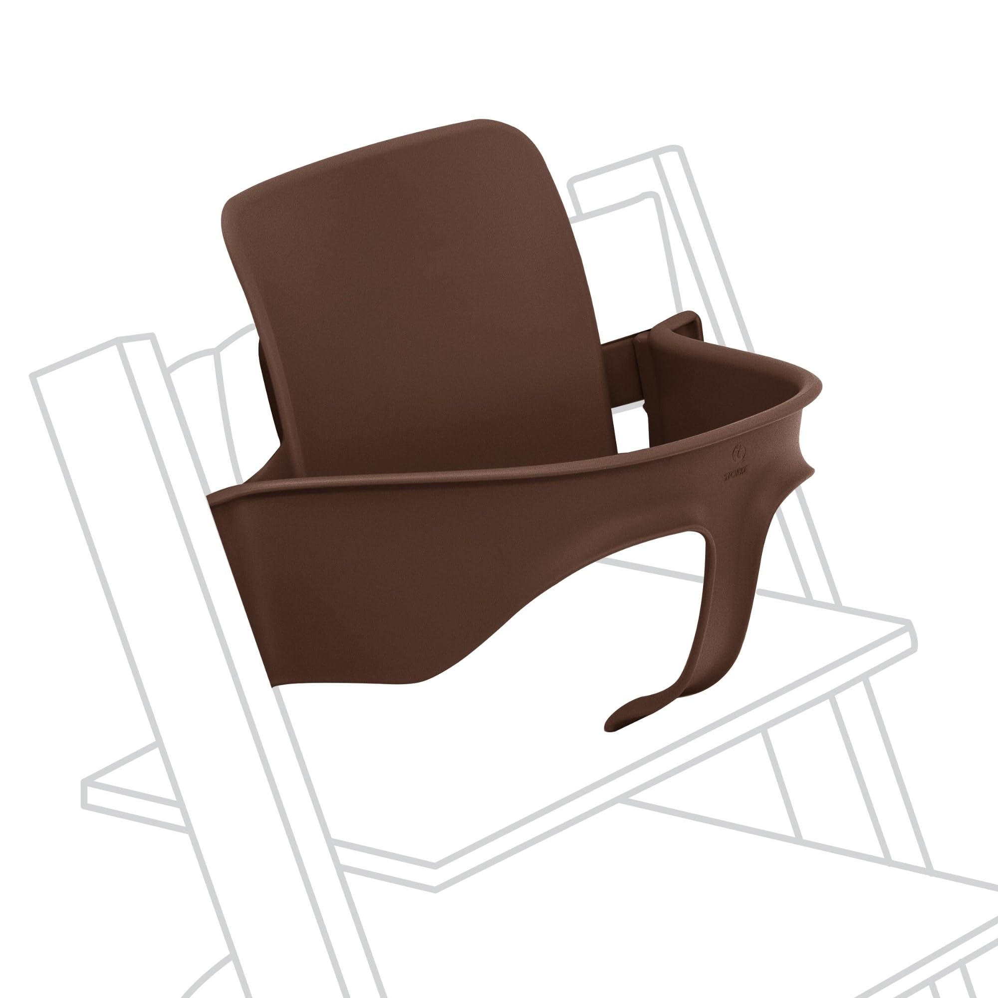 Stokke (ストッケ) トリップトラップ専用 ベビーセット ベビーチェア ハイチェア単品 付属品 子供 椅子 ベビーセット2 ウォーム ブラウン 本体別売り 生後6ヶ月から3歳頃まで使用可能 延長