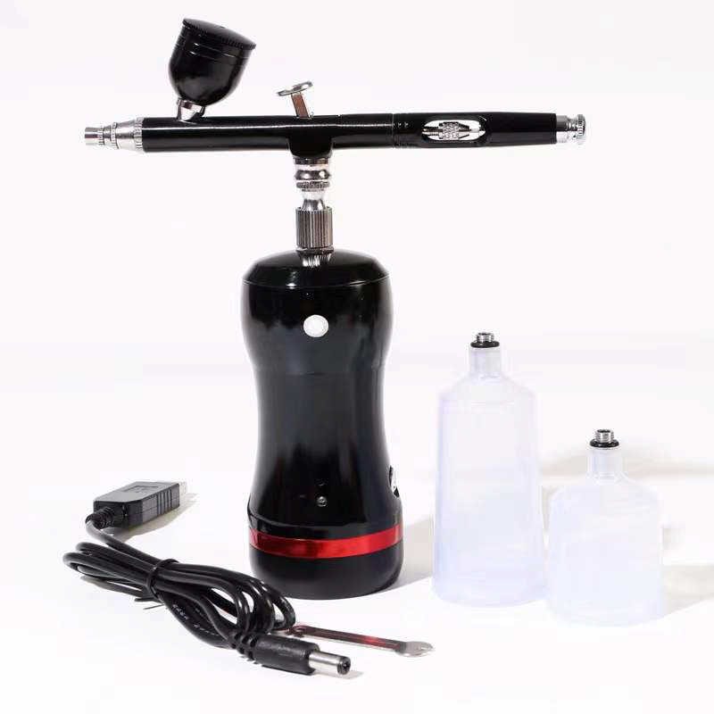 ハイハイ　充電式 エアブラシ バッテリー1個付 (エアブラシ部分アルミ製)