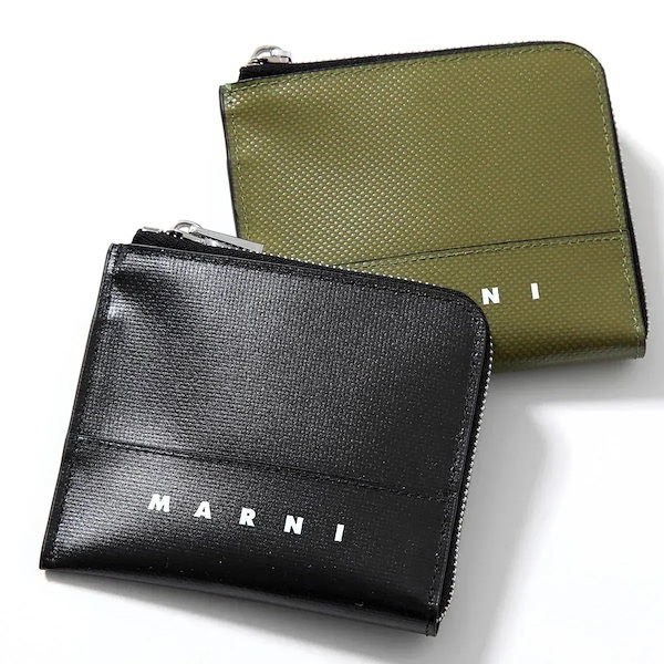 マルニ　コインケース　グリーン　新品 Qoo10] マルニ MARNI マルニ コインケース PFM