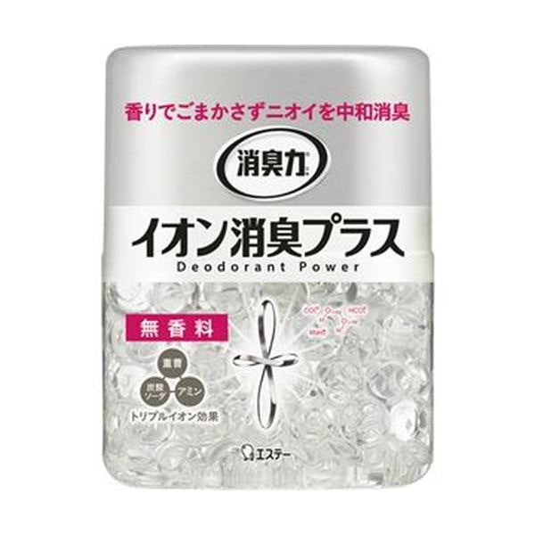 （まとめ）エステー 消臭力 クリアビーズイオン消臭プラス 無香料 本体 320g 1個[x20]