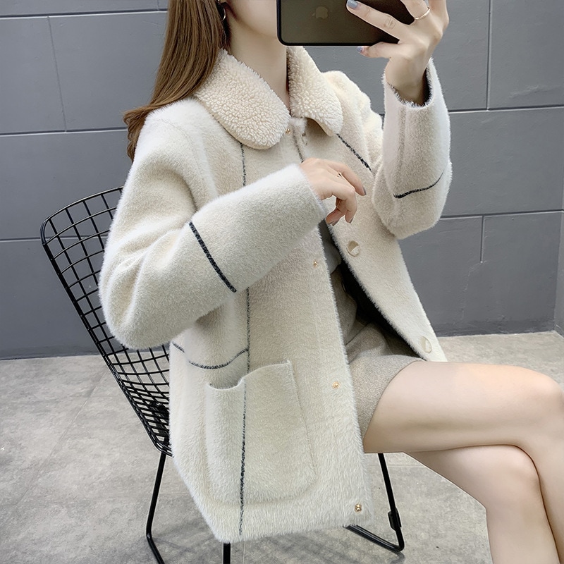 新品 大人気 ファーコート レディース ボアコート ボアジャケット 大きいサイズ 秋冬 アウター ファー もこもこ 防寒 大人 厚手 体型カバー 軽い