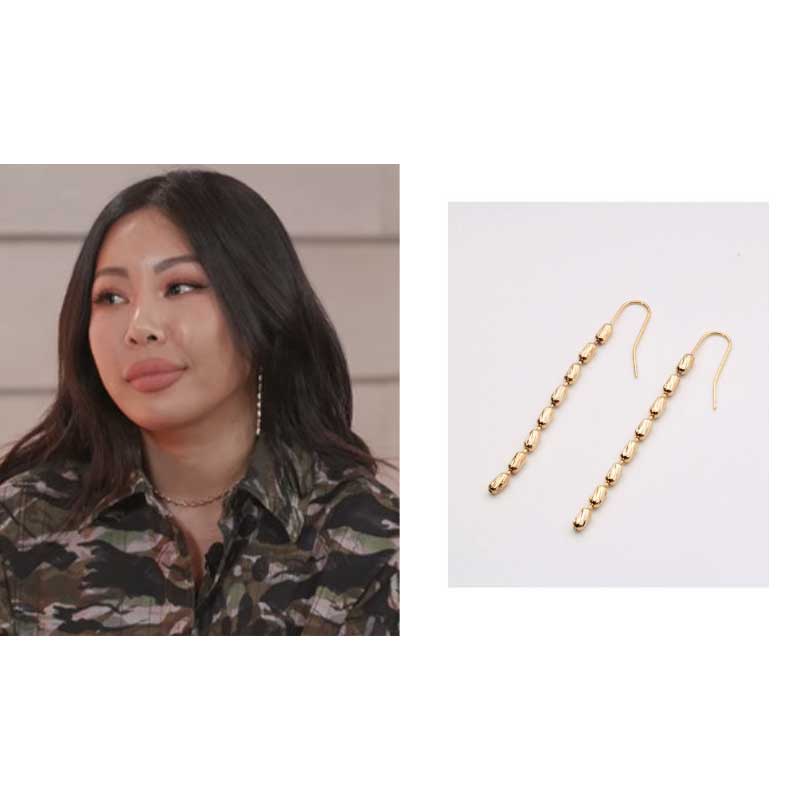 [fromis_9ギュリジェシー着用] ワンドロップチェーンイヤリング/韓国人気/韓国ファッション/芸能人着用/SNSで人気/韓国人気アクセサリー
