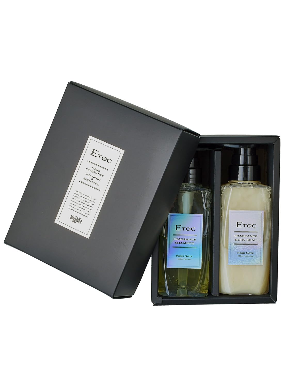 【ETOC】ーメンズ用香水シャンプー&香水ボディソープセットー メンズサロンDoENオリジナル モテるシャンプー ノンシリコン スカルプ 良い匂い 良い香り残る ギフト プレゼント 300ml 日本製