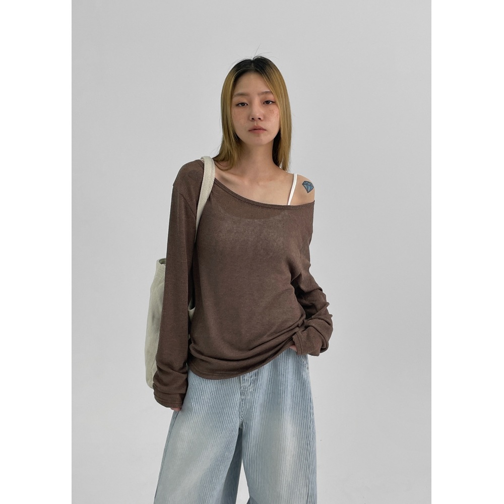 ブラックアップ [MADE] フレサ ニット 長袖Tシャツ