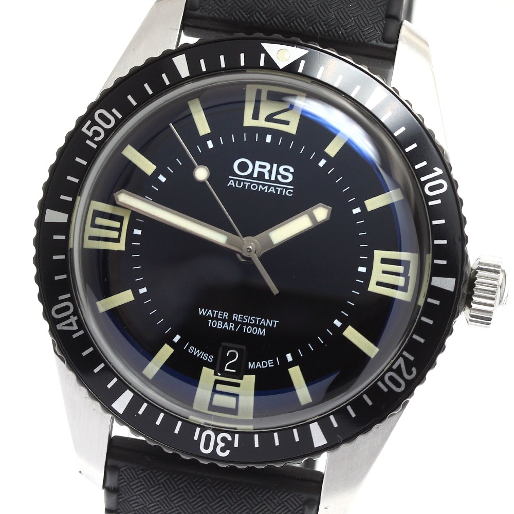 オリス ORIS 7707 ダイバーズ65 デイト 自動巻き メンズ _900369【中古】