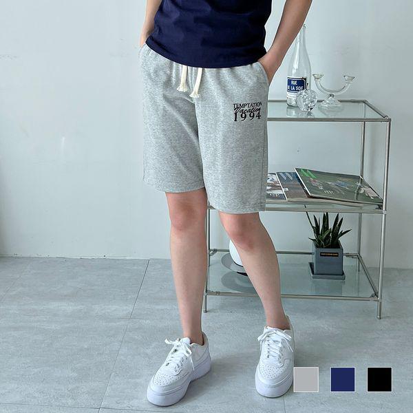 女性カジュアルレタリングバンディングワイドコットンショートパンツSDW PTH SSD230410_P389666275