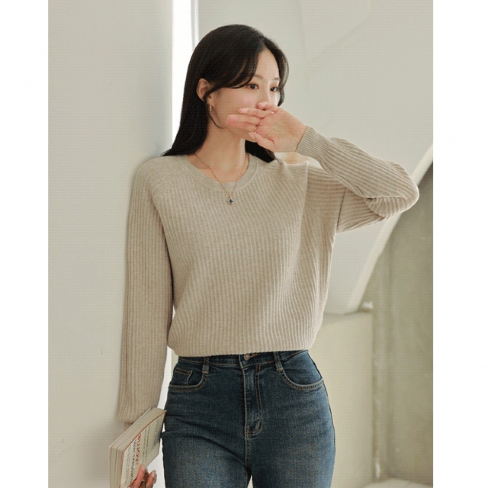 クリック＆ファニーラップパッチビスコースニット