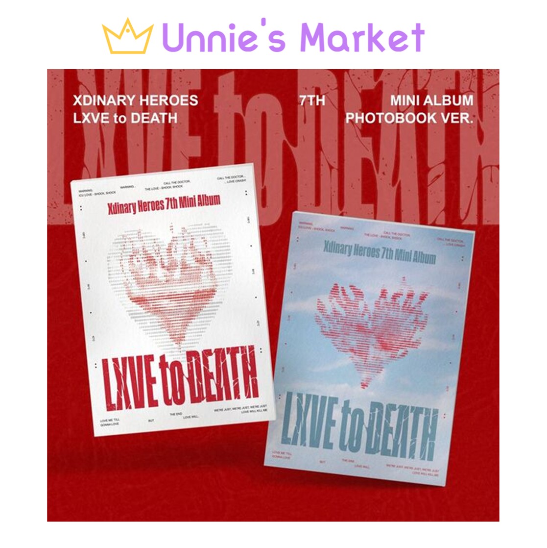 (SET/Photobook Ver.) Xdinary Heroes - LXVE to DEATH 7th Mini Album